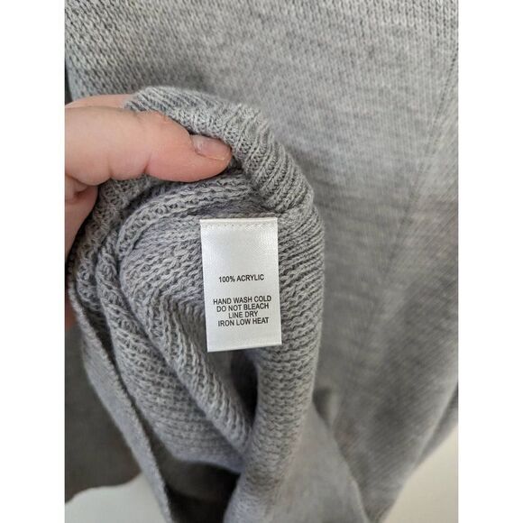 Lulus Tea Reader Light Grey Sweater Dress - Size M - Picture 7 of 7